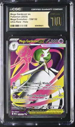 2025 POKEMON MEGA EVOLUTIONS #159 MEGA GARDEVOIR CGC 10 PRISTINE - Image 1