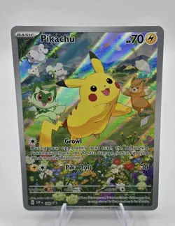 Pikachu 088 Sv: Scarlet & Violet Paldea Adventure Promo Full Art Pokemon NM - Image 2