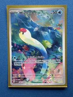 Pokemon TCG Wiglett 206/198 Scarlet & Violet Base Illustration Rare NM - Image 1