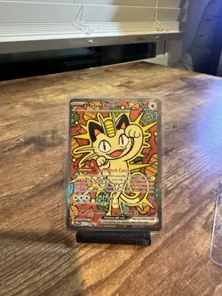 Pokemon TCG Meowth GX 121/088 Meowth GX Set Rare Full Art Holo English 170 HP - Image 1