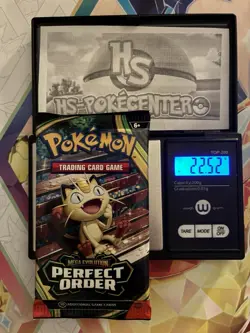 VERY HEAVY! 🔥22.52g Pokemon TCG Perfect Order Booster Pack Factory Sealed ✅ - Image 1