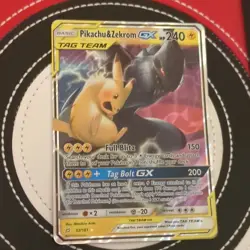 Pokemon TCG Pikachu & Zekrom GX 33/181 Team Up Ultra Rare TAG TEAM Holo - Image 1