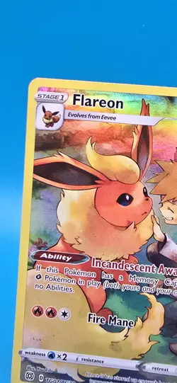Flareon TG01/TG30 Holo Brilliant Stars Trainer Gallery Pokemon NM/M #3 - Image 2