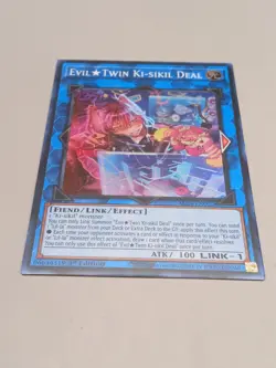 Yugioh! Evil Twin Ki-sikil Deal ALIN-EN052 Super Rare 1st Edition NM - Image 1