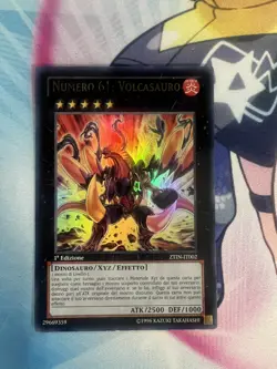 Number 61: Volcasaurus Ultra ZTIN-EN002 IT002 Italian Moderate Play Yugioh TCG - Image 1