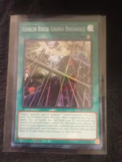 Goblin Biker Grand Breakout - ROTA-EN057 Super Rare - 1st ed - Yugioh x3 - Image 1