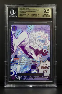 One Piece Gum-Gum Giant OP09-078 Alternate Alt Art Manga Event Beckett BGS 9.5 - Image 1