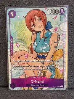 O-Nami OP05-062 SR Full Art Promo One Piece Illustration Box Vol. 1 NM - Image 1