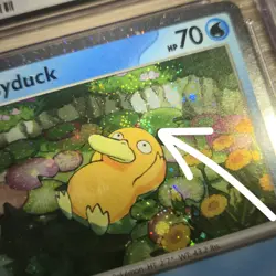 CGC 9.5 HEAD SWIRL 🌀💫 Psyduck MEP 007 Mega Cosmos Holo Promo Pokemon Card - Image 1