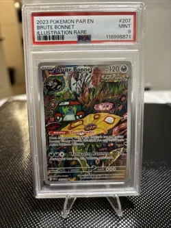 2023 Pokemon Brute Bonnet Illustration Rare Card #207 Mint 9 - Image 1