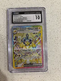 CGC 10 Galvantula EX 168/142 Stellar Crown Secret Illustration Rare Pokemon Card - Image 1