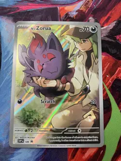 Pokemon TCG N's Zorua 189 Scarlet & Violet Promo Holo Card Journey Together - Image 1