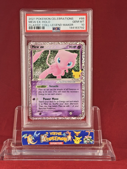 2021 Pokemon Celebrations MEW ex Holo Card #88 Freshly Graded PSA 10 - Image 1
