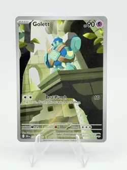Golett 122/086 Illustration Rare Black Bolt Pokemon Card - Image 1