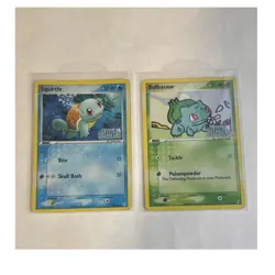 Squirtle & Bulbasaur EX Crystal Guardians reserve holo Lot 2 Cards Nintendo2006 - Image 1
