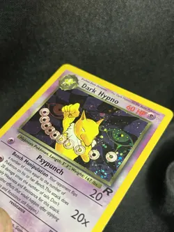 Pokemon TCG Dark Hypno Team Rocket 9/82 Holo Rare Unlimited Card - Image 3