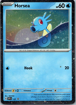 Horsea - (Cosmo Holo) Promo SV: Scarlet & Violet Promo Cards 137 NM - Image 1