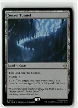 Secret Tunnel R 278 Foil MTG TLA Magic - Image 1