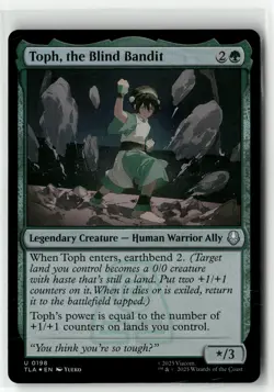 Toph, the Blind Bandit U 198 Foil MTG TLA Magic - Image 1