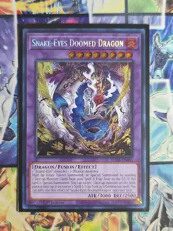 Snake-Eyes Doomed Dragon SUDA-EN035 Supreme Darkness 1st Edition Mint Yugioh - Image 1