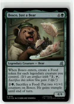 Bosco, Just a Bear U 132 Foil MTG TLA Magic - Image 1