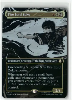 Fire Lord Zuko (Borderless) R 315 Foil MTG TLA Magic - Image 1
