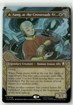 Aang, at the Crossroads (Showcase) R 346 Foil MTG TLA Magic - Image 1