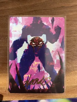 Krang, Utrom Warlord Art Card (Gold-Stamped Signature) Art Series TMNT Magic - Image 1