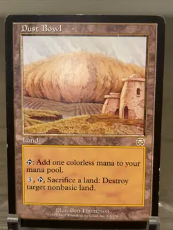 1x Dust Bowl Land 1999 Mercadian Masques Regular Rare Magic MTG LP (A) - Image 2
