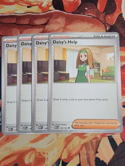 Daisy's Help 158/165 x4 - 4x Trainer Playset - Pokemon S&V 151 - 4 Card Set - Image 1