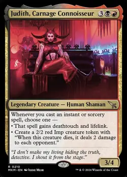 Judith, Carnage Connoisseur Foil Murders at Karlov Manor 210 NM MTG - Image 1
