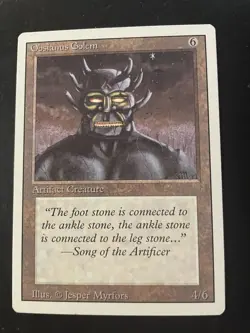 Magic The Gathering MTG Revised Edition "Obsianus Golem" - Image 1