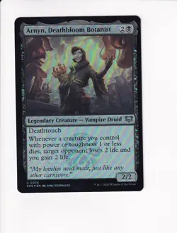 MAGIC THE GATHERING MTG SECRETS OF STRIXHAVEN FOIL ARNYN, DEATHBLOOM BOTANIST - Image 1