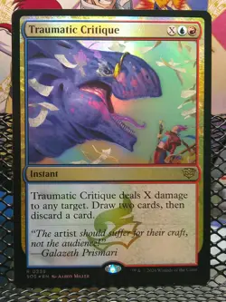 Traumatic Critique - 239 - Foil - SOS - NM - MTG Magic the Gathering - Image 1