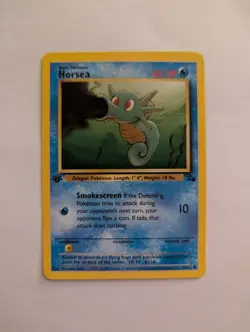 Pokemon Card 1999 Horsea 1st Edition Fossil Set 49/62 Common WOTC LP - Image 1