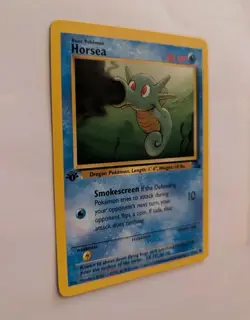 Pokemon Card 1999 Horsea 1st Edition Fossil Set 49/62 Common WOTC LP - Image 3