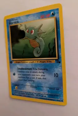 Pokemon Card 1999 Horsea 1st Edition Fossil Set 49/62 Common WOTC LP - Image 4