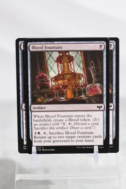 4 x Blood Fountain Innistrad: Crimson Vow Reg Mtg Magic the Gathering Playset - Image 1