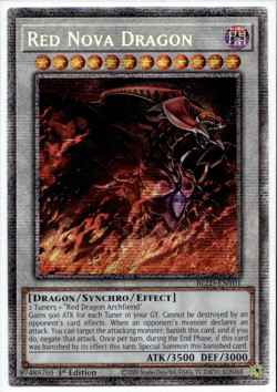 Yu-Gi-Oh! Red Nova Dragon Starlight Rare BLZD-EN101 - Image 1