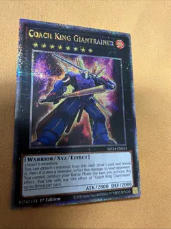 Yugioh Coach King Giantrainer MP24-EN034 Quarter Century Rare 1st Edition NM - Image 2