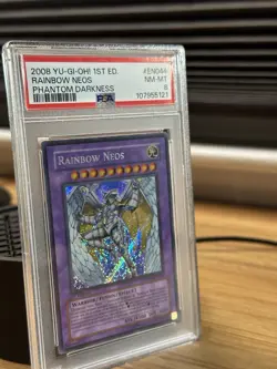 Yu-Gi-Oh Rainbow Neos PTDN-EN044 Secret Rare 1st Edition PSA 8 - Image 3