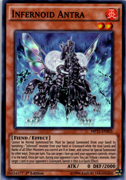 Yugioh: Infernoid Antra - MP15-EN203 - Ultra Rare - 1st Edition - LP - Image 1