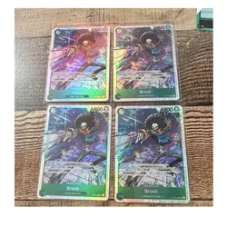 Play set One Piece Card Game Brook OP15-002 Holo Character Cards Lot English 4 - Image 1