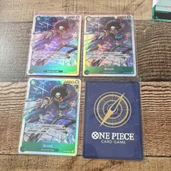 Play set One Piece Card Game Brook OP15-002 Holo Character Cards Lot English 4 - Image 2
