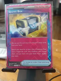 2024 Pokemon TCG Holo Ultra Rare Secret Box Trainer Card - Image 1