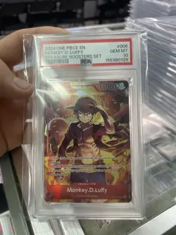 Monkey.D.Luffy ST10-006 Treasure Boosters Set Super Rare Foil PSA 10 - Image 1