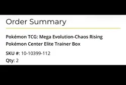 PRESALE CONFIRMED! Chaos Rising Pokemon Center ETB Elite Trainer Box x2 - Image 3