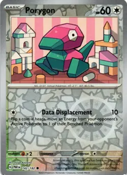Pokemon TCG - Porygon 142/182 Reverse Holo Paradox Rift - NM - Image 1