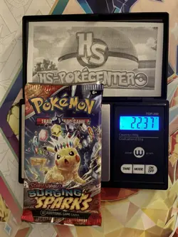 HEAVY! 22.37g Surging Sparks Pokemon TCG Booster Pack - Image 1