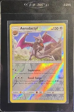 Aerodactyl Reverse Holo Rare 130/181 Pokemon TCG Sun & Moon Team Up NM - Image 3